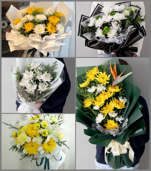 广东汕尾市陆丰市河东镇高田村白事花束代送